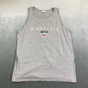 Minnesota Wild 1997 Tank Top Grey NHL  Hockey Graphic Mens XL
